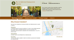 Desktop Screenshot of bayofquintecremation.ca